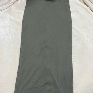 Elegant Green Gray Women's Skirt